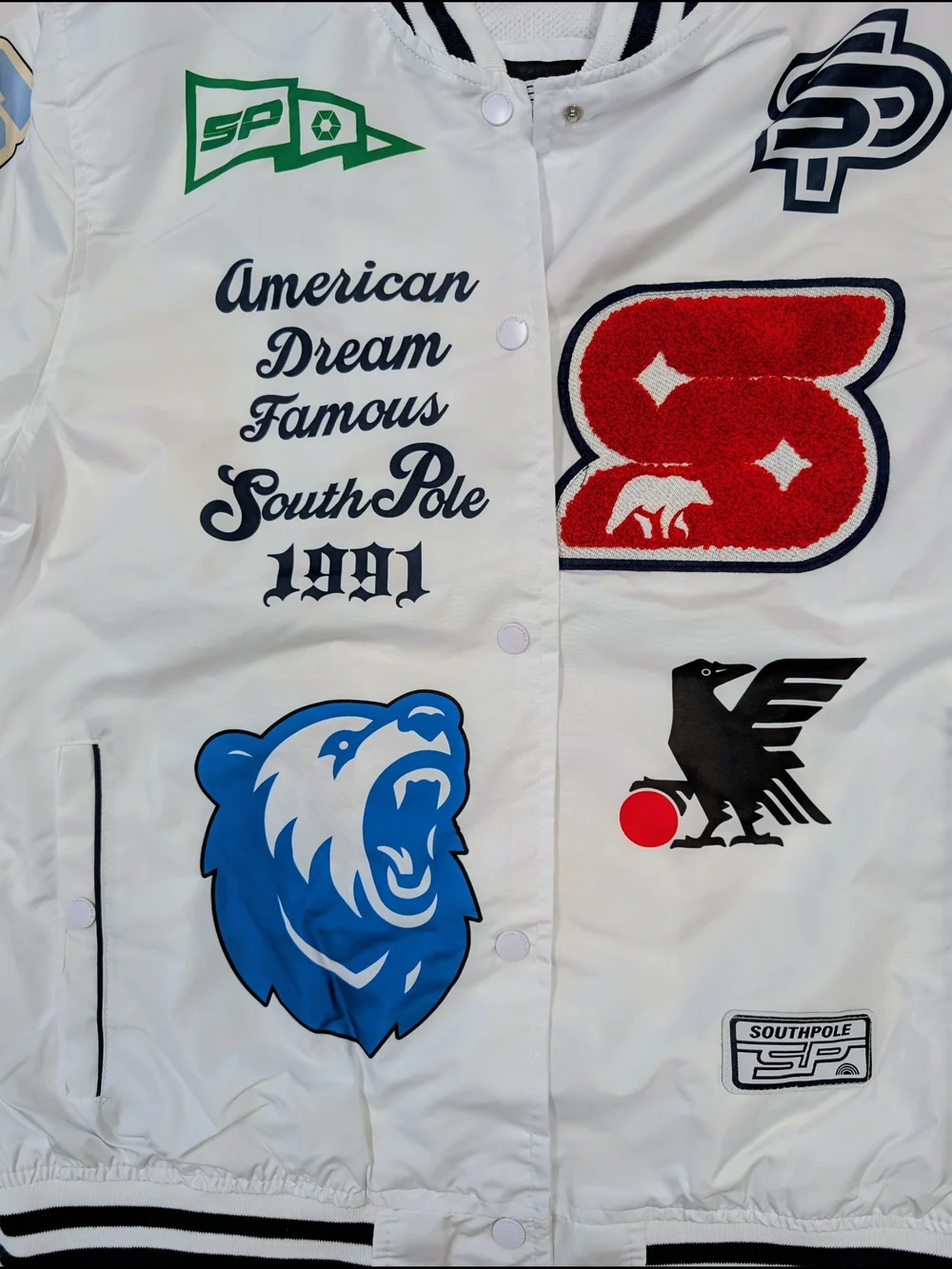 South Pole white varsity